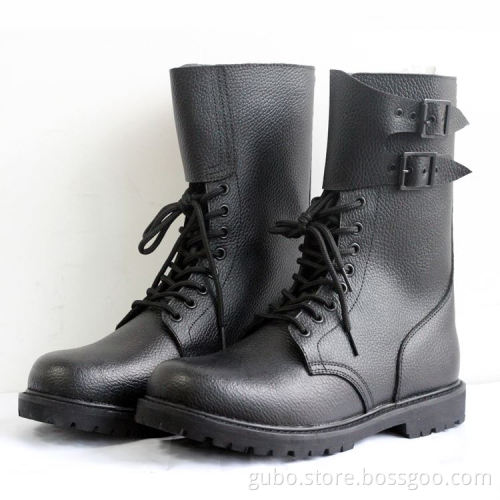 split leather steel toe jungle military boots